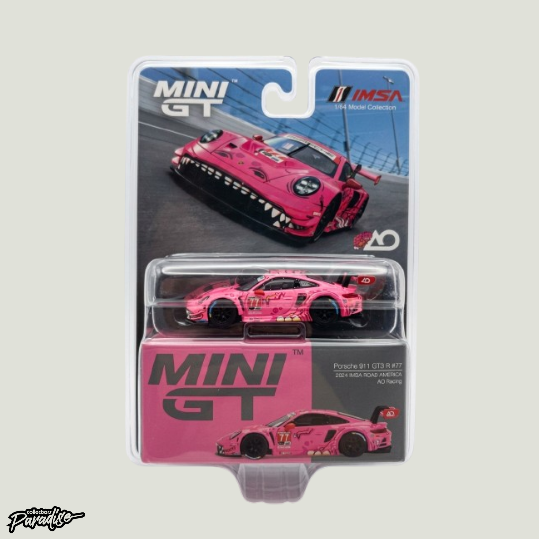 MINI GT Porsche 911 GT3 #77 AO Racing 2024 IMSA Road America