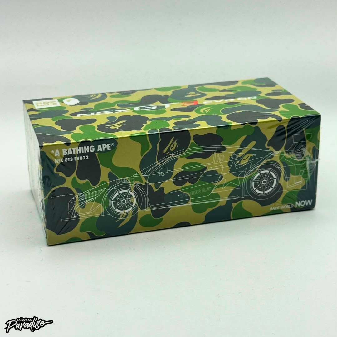 POP RACE X A BATHING APE, Honda NSX GT3 EVO22 Green ABC Camo Special Edition
