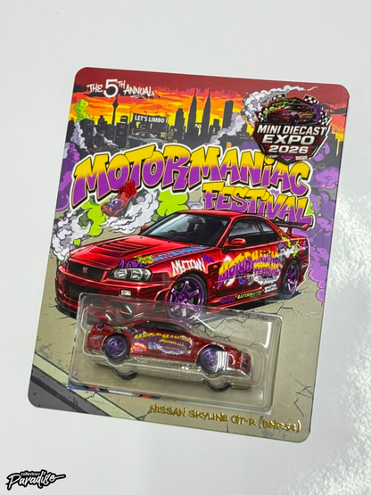 (SN 022/040) Exclusive Early Release Motormaniac 5th Anniversary ❌ Mini Diecast Expo 2026 Nissan Skyline GT-R BNR34 (Copy) (Copy) (Copy) (Copy) (Copy) (Copy)