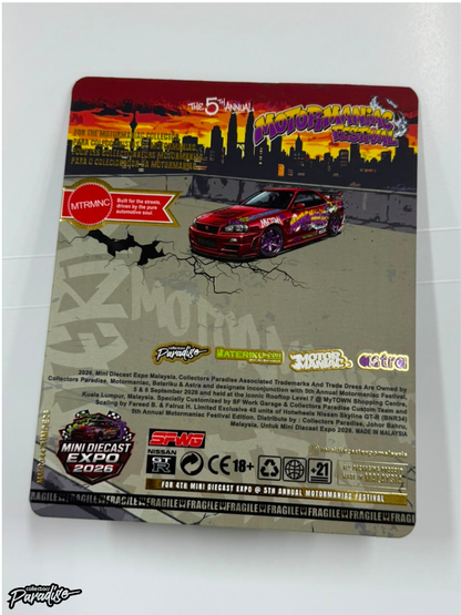 (SN 022/040) Exclusive Early Release Motormaniac 5th Anniversary ❌ Mini Diecast Expo 2026 Nissan Skyline GT-R BNR34 (Copy) (Copy) (Copy) (Copy) (Copy) (Copy)