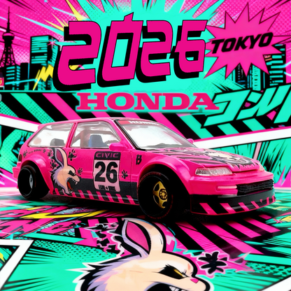 Black Crow Customs X Collectors Paradise Kaido House Honda Civic EF Evil Bunny