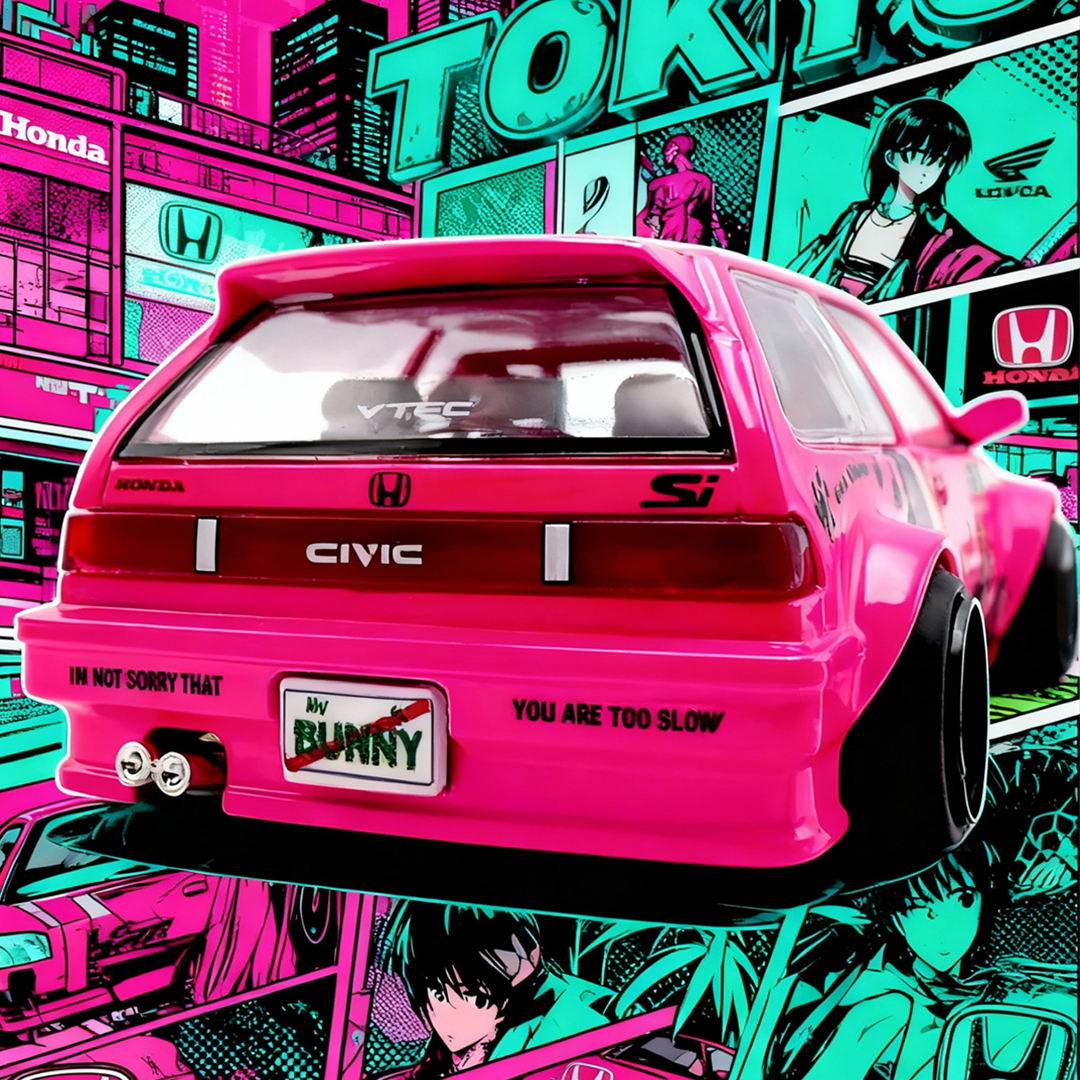 Black Crow Customs X Collectors Paradise Kaido House Honda Civic EF Evil Bunny