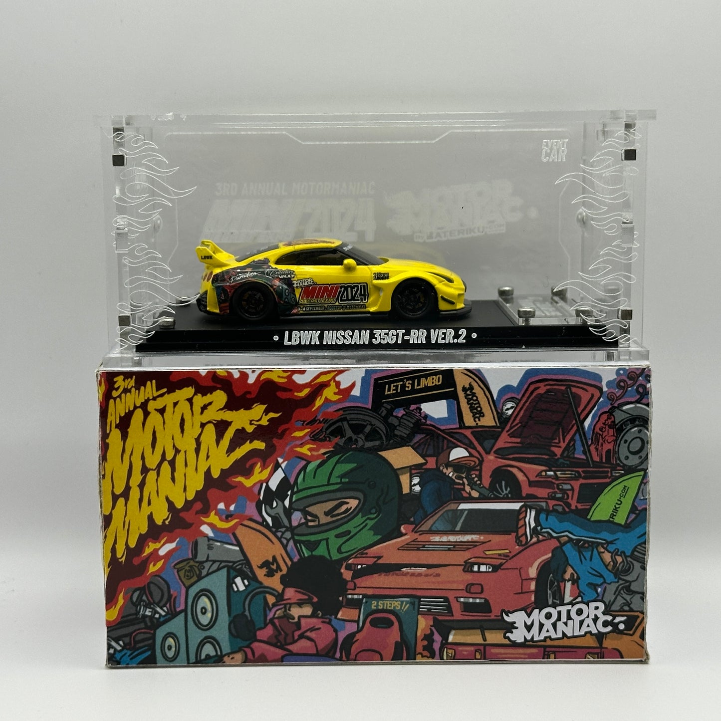 Motormaniac 2024 Event Exclusive Model Hot Wheels LBWK GT Nissan 35GT RR Ver.2 (Limited 20 units)