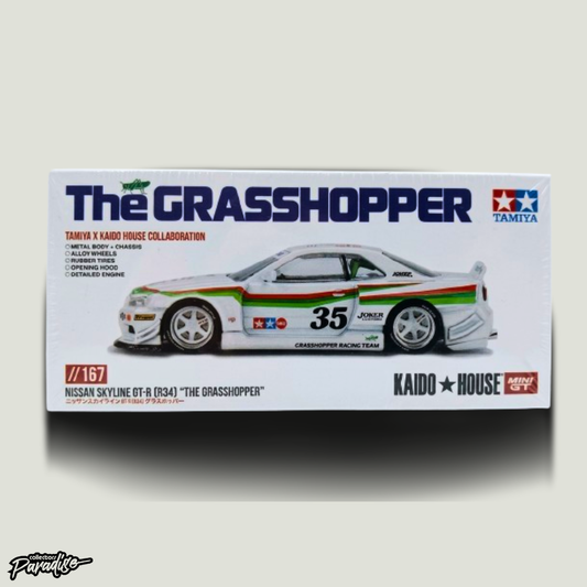 MINI GT X KAIDO HOUSE Nissan Skyline GT-R (R34) “The Grasshopper” V1