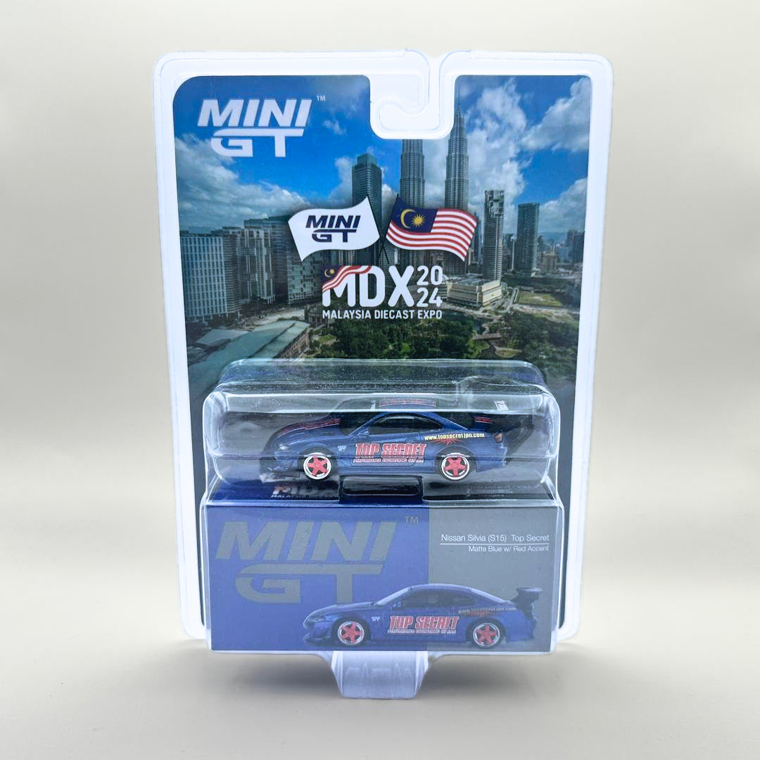 Nissan Silvia (S15) Top Secret Matte Blue w/ Red Accent