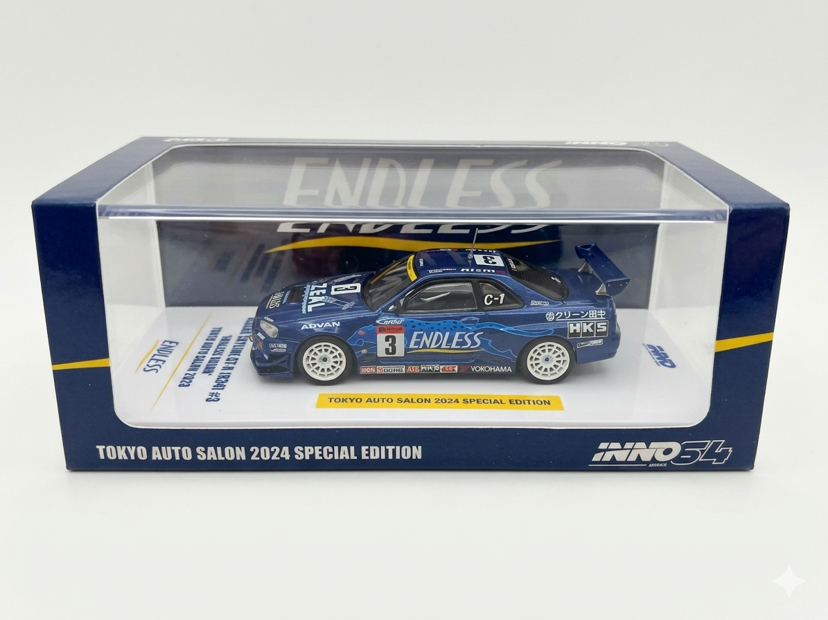 INNO64 Nissan Skyline GT0R (R34) #3 “Endless Advan” Tokyo Auto Salon 2024